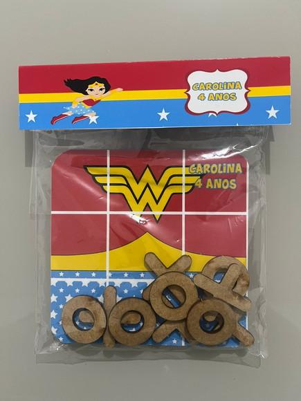 Jogo da Velha Personalizado Mulher Maravilha