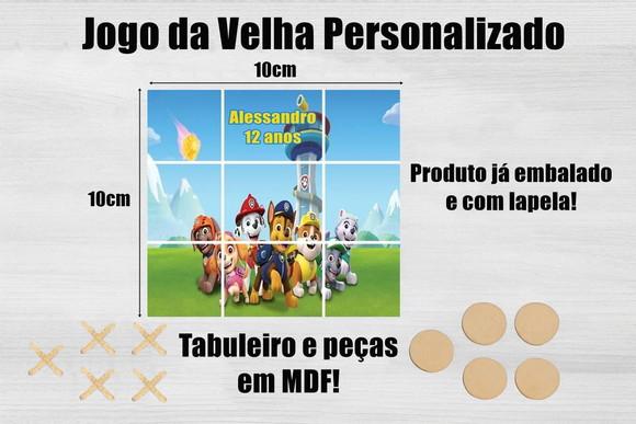 Jogo da Velha Personalizado Patrulha Canina