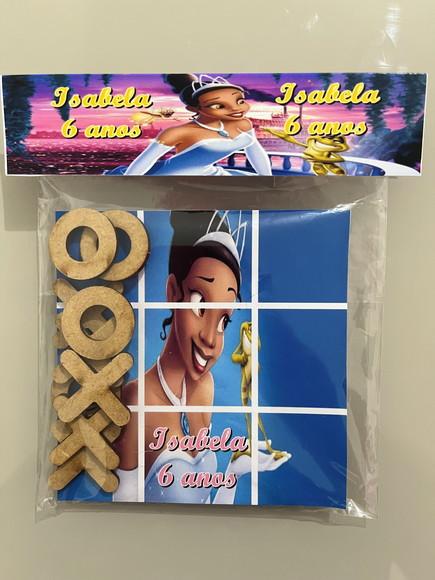 Jogo da Velha Personalizado Princesa e o Sapo