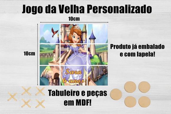 Jogo da Velha Personalizado Princesinha Sofia
