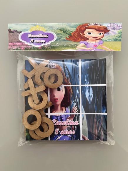 Jogo da Velha Personalizado Princesinha Sofia