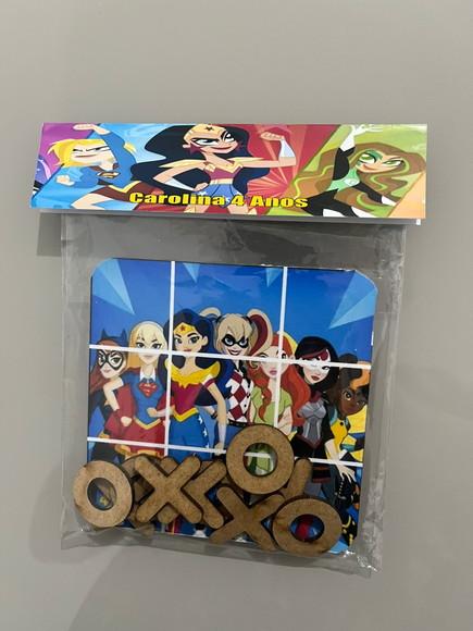 Jogo da Velha Personalizado Super Hero Girls