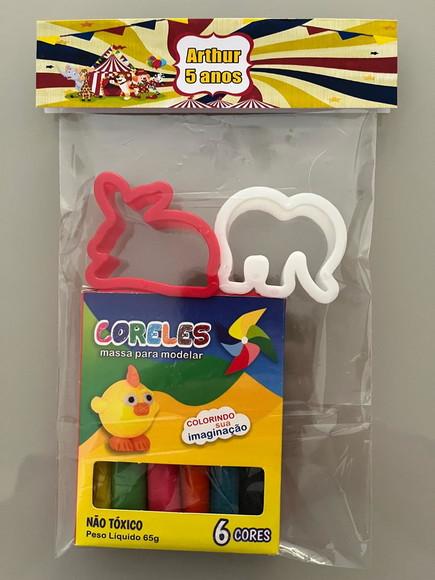 Kit Massinha Personalizada Circo