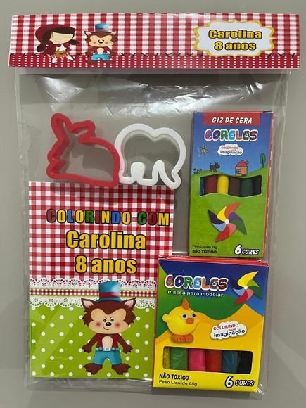 Kit para Colorir + Kit Massinha Chapeuzinho Vermelho