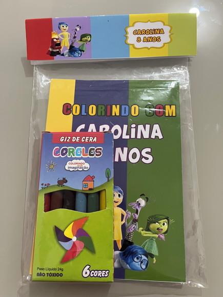 Kit para Colorir Revistinha com Giz de Cera Divertidamente