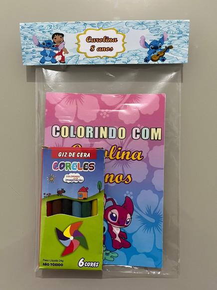 Kit para Colorir Revistinha com Giz de Cera Stitch