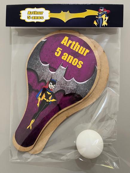 Kit Raquete para Ping Pong Personalizada Batgirl