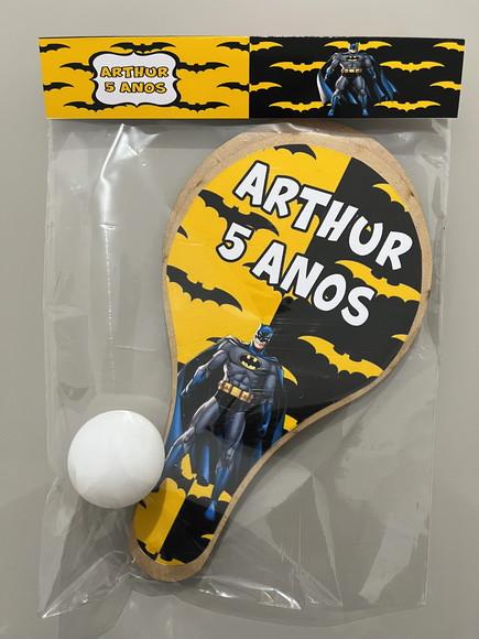 Kit Raquete para Ping Pong Personalizada Batman