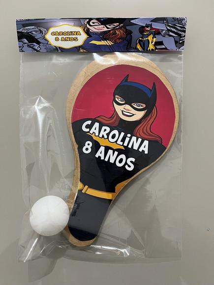 Kit Raquete para Ping Pong Personalizada Batgirl