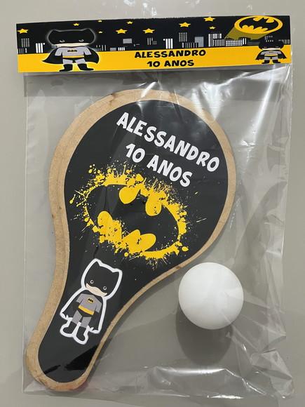 Kit Raquete para Ping Pong Personalizada Batman