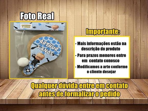 Kit Raquete para Ping Pong Personalizada Branca de Neve