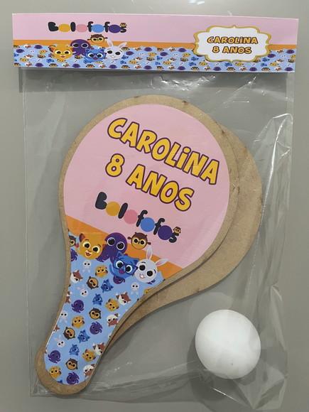 Kit Raquete para Ping Pong Personalizada Bolofofos