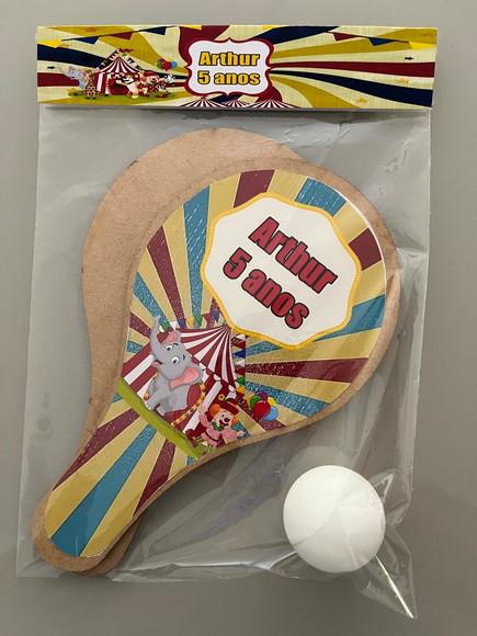 Kit Raquete para Ping Pong Personalizada Circo