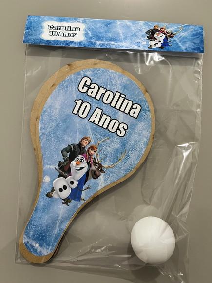 Kit Raquete para Ping Pong Personalizada Frozen
