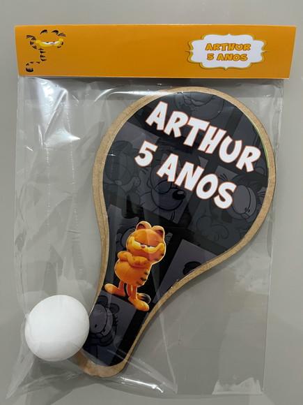 Kit Raquete para Ping Pong Personalizada Garfield