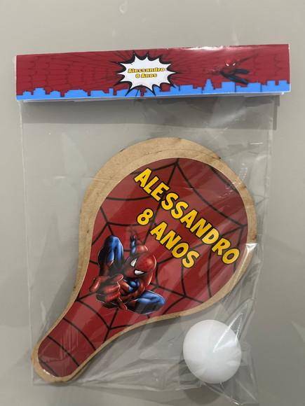 Kit Raquete para Ping Pong Personalizada Homem Aranha