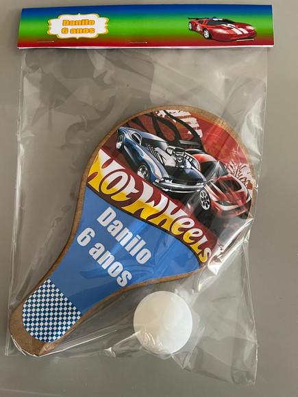 Kit Raquete para Ping Pong Personalizada Hot Wheels