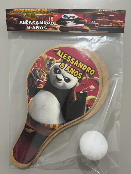 Kit Raquete para Ping Pong Personalizada Kung Fu Panda