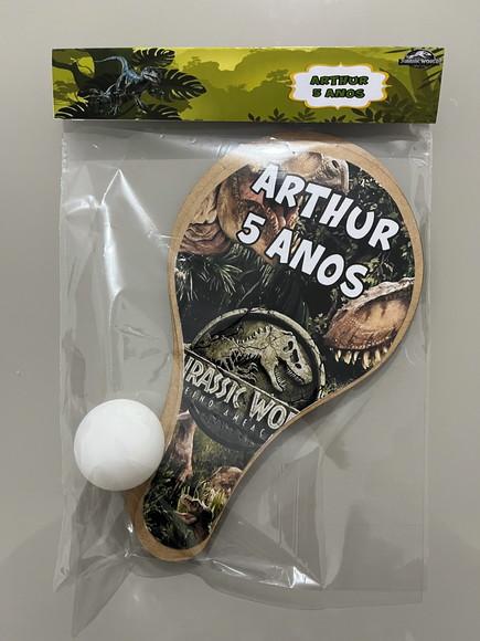 Kit Raquete para Ping Pong Personalizada Jurassic World