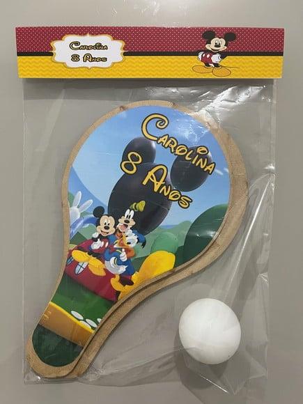 Kit Raquete para Ping Pong Personalizada Mickey