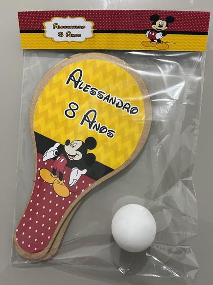 Kit Raquete para Ping Pong Personalizada Mickey