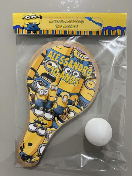 Kit Raquete para Ping Pong Personalizada Minions