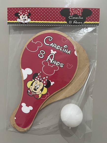 Kit Raquete para Ping Pong Personalizada Minnie