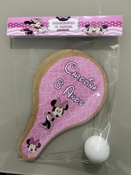 Kit Raquete para Ping Pong Personalizada Minnie