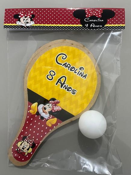 Kit Raquete para Ping Pong Personalizada Minnie