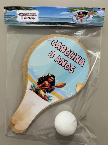 Kit Raquete para Ping Pong Personalizada Moana