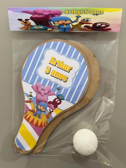 Kit Raquete para Ping Pong Personalizada Pocoyo