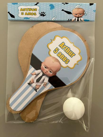 Kit Raquete para Ping Pong Personalizada Poderoso Chefinho