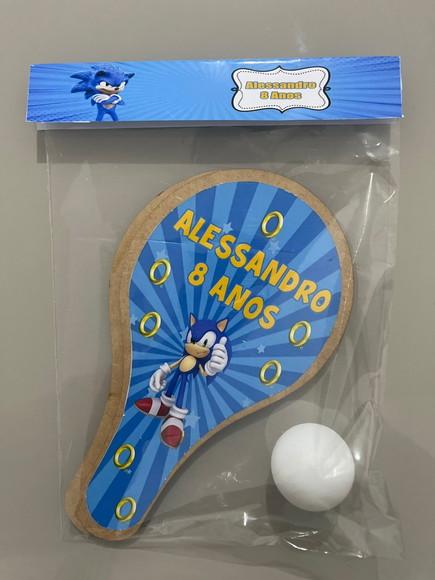 Kit Raquete para Ping Pong Personalizada Sonic