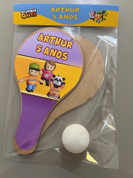 Kit Raquete para Ping Pong Personalizada Stumble Guys