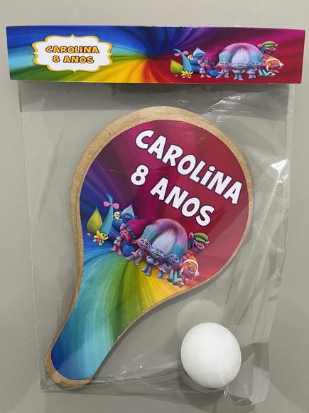 Kit Raquete para Ping Pong Personalizada Trolls