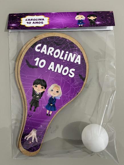 Kit Raquete para Ping Pong Personalizada Wandinha