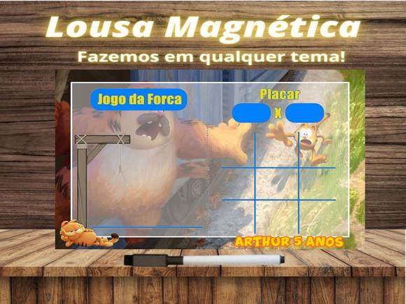 Lousa Magnética + J.v + Forca Garfield com Embalagem