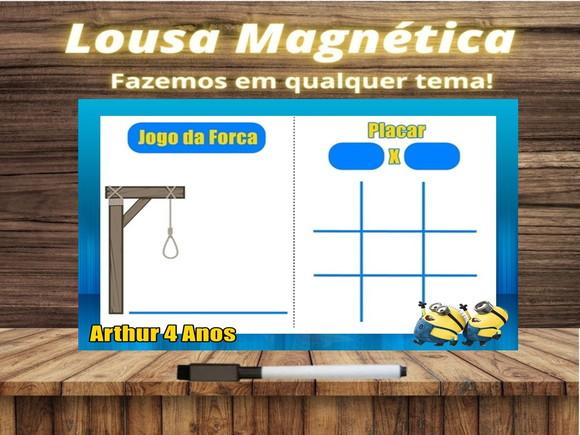 Lousa Magnética + J.v + Forca Minions com Embalagem