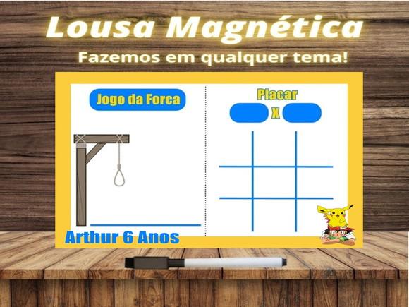 Lousa Magnética + J.v + Forca Pokémon com Embalagem