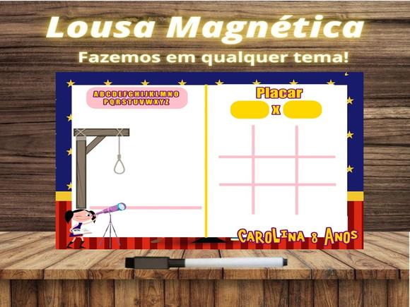 Lousa Magnética + J.v + Forca Show da Luna com Embalagem
