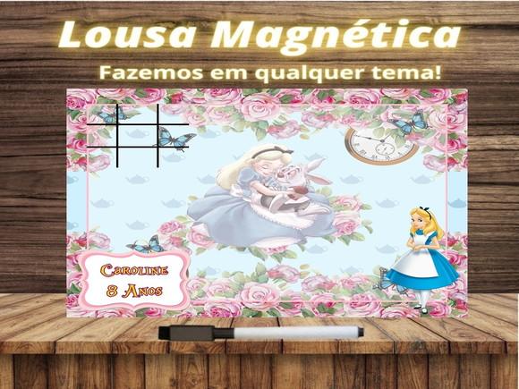 Lousa Magnética + J.v Alice no País das Maravilhas com Emb.