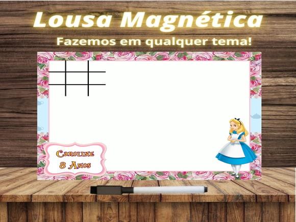 Lousa Magnética + J.v Alice no País das Maravilhas com Emb.