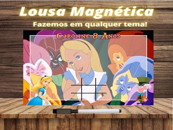 Lousa Magnética + J.v Alice no País das Maravilhas com Emb.