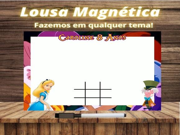 Lousa Magnética + J.v Alice no País das Maravilhas com Emb.