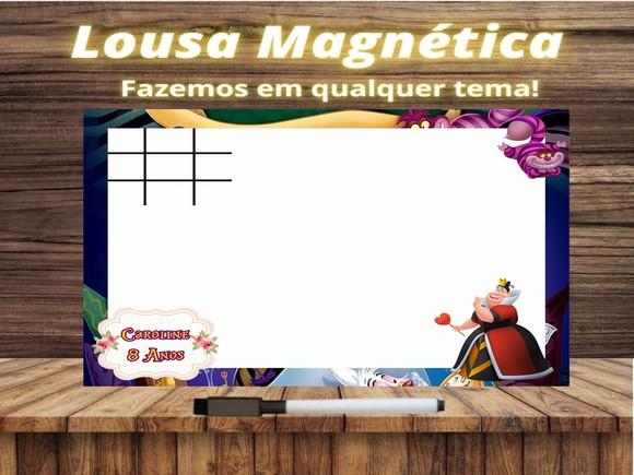 Lousa Magnética + J.v Alice no País das Maravilhas com Emb.