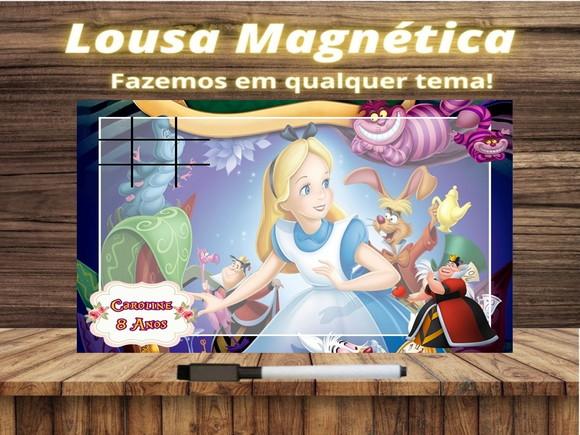 Lousa Magnética + J.v Alice no País das Maravilhas com Emb.