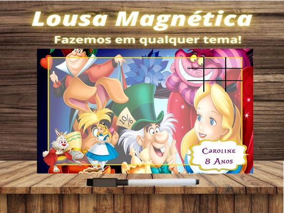 Lousa Magnética + J.v Alice no País das Maravilhas com Emb.