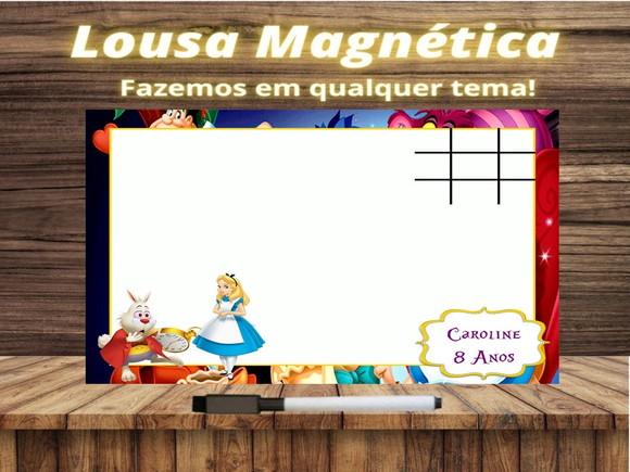 Lousa Magnética + J.v Alice no País das Maravilhas com Emb.