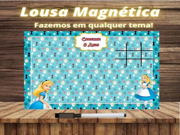Lousa Magnética + J.v Alice no País das Maravilhas com Emb.