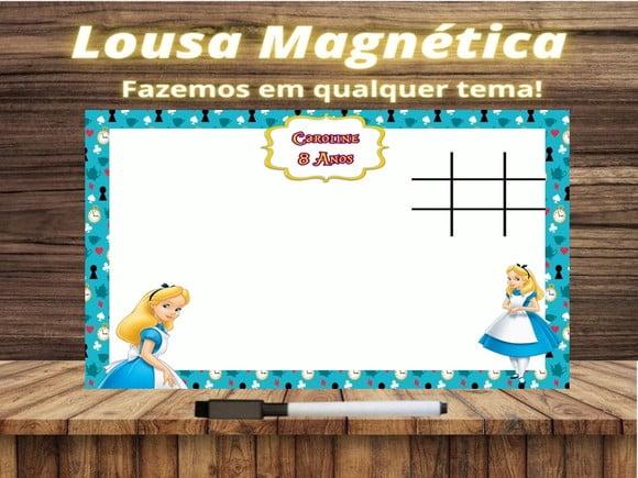 Lousa Magnética + J.v Alice no País das Maravilhas com Emb.